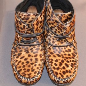 Isabel Marant Leopard Print Moccasin Boot